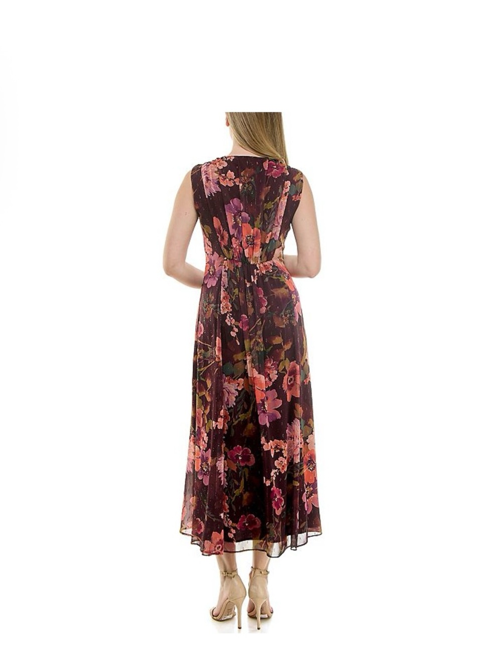 NWT Women’s Taylor Floral Smocked A-line Dress Size 16 - Picture 2 of 14